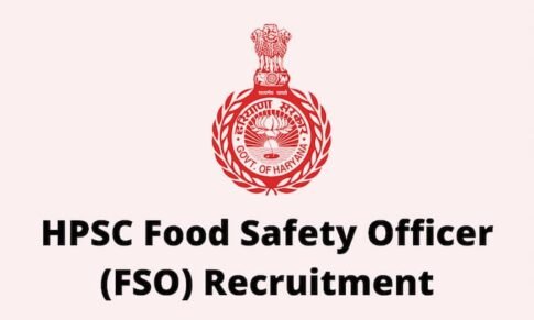 Food Safety Officer (Group-B) in Food and Drugs Administration Department, Haryana.