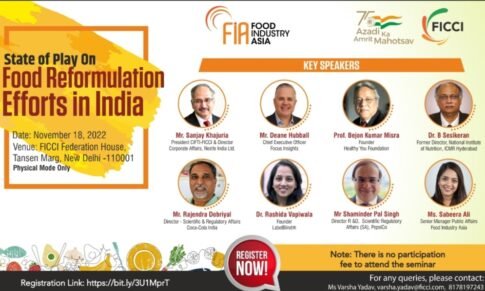 Free – Seminar on State of Play on Food Reformulation Efforts in India