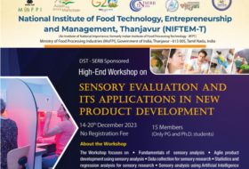 Free – High-End Workshop on “Sensory Evaluation and its Applications in New Product Development” DST-SERB Sponsored Karyashala