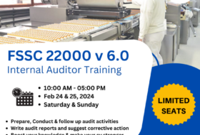 FSSC 22000 V. 6 (Food Safety System Certification) – Internal Auditor training