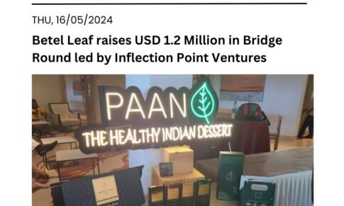 Betel Leaf raises USD 1.2 Million in Bridge Round led by Inflection Point Ventures