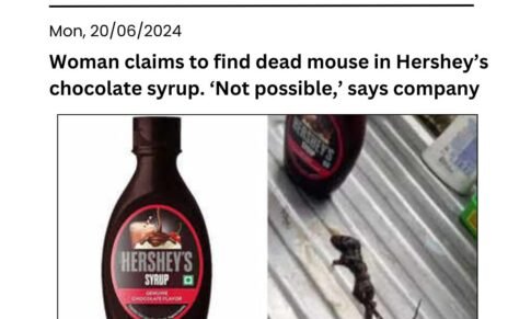 Woman claims to find dead mouse in Hershey’s chocolate syrup. ‘Not possible,’ says company