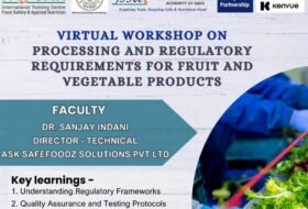 Free Virtual workshop on Processing and Regulatory Requirements for Fruit and Vegetable Products