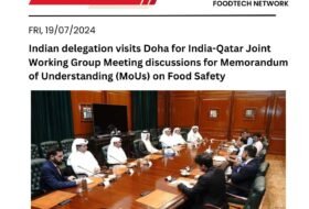 Indian delegation visits Doha for India-Qatar Joint Working Group Meeting discussions for Memorandum of Understanding (MoUs) on Food Safety