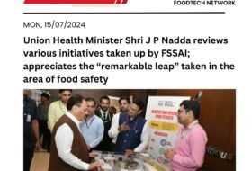 Union Health Minister Shri J P Nadda reviews various initiatives taken up by FSSAI; appreciates the “remarkable leap” taken in the area of food safety