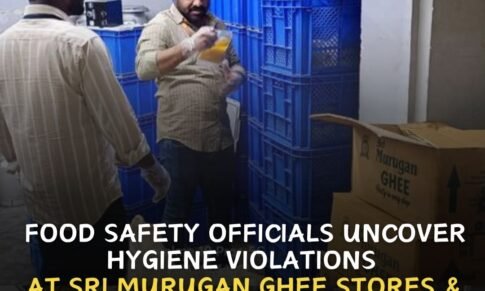 Food safety officials uncover hygiene violations at Sri Murugan Ghee Stores & Shree Mahalakshmi Kendra dairy stores in Hyderabad