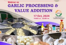 National Webinar on Garlic Processing & Value Addition on October 17, 2024