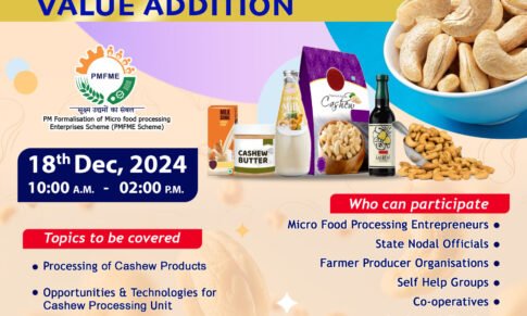 CASHEW- PROCESSING &VALUE ADDITION – NIFTEM-T