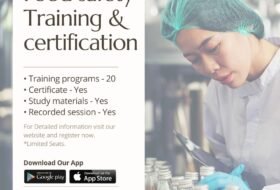 Food safety training and certification Programs